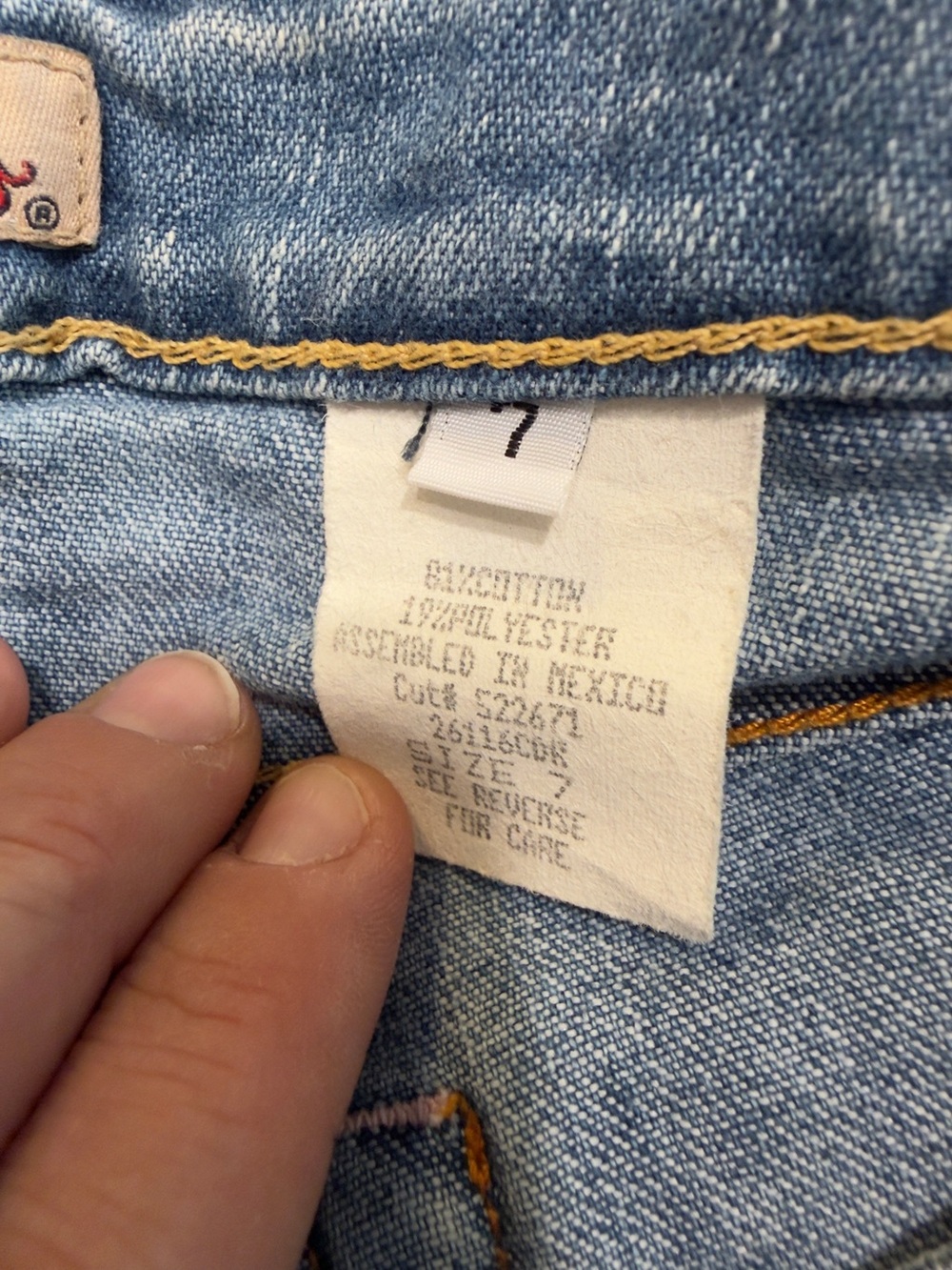 Paris Blues Faded Light Wash Flare Jeans Sz 7 - Picture 9 of 11